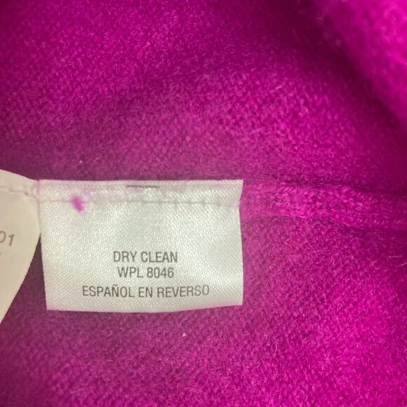 Charter Club Cashmere Sweater Size XS V-Neck Luxury Magenta Pink Purple - Picture 12 of 13